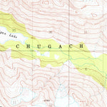 United States Geological Survey Seward B-6, AK (1951, 63360-Scale) digital map