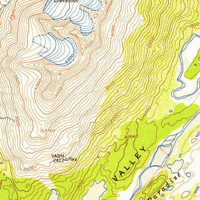 United States Geological Survey Seward B-6, AK (1952, 63360-Scale) digital map