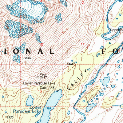 United States Geological Survey Seward B-6, AK (1995, 63360-Scale) digital map