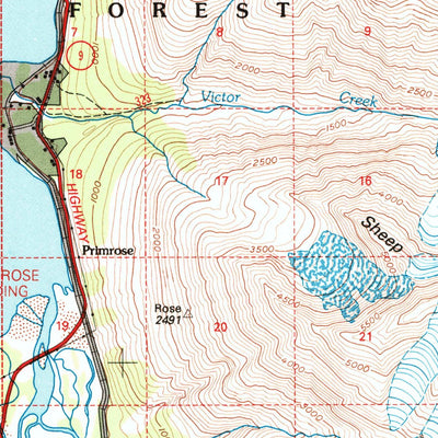 United States Geological Survey Seward B-7, AK (1994, 63360-Scale) digital map