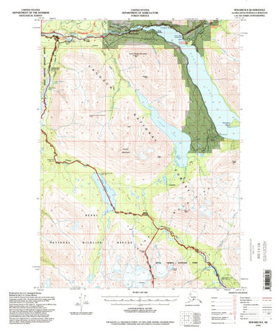 United States Geological Survey Seward B-8, AK (1994, 63360-Scale) digital map