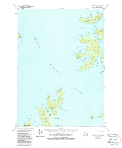 United States Geological Survey Seward C-2, AK (1951, 63360-Scale) digital map