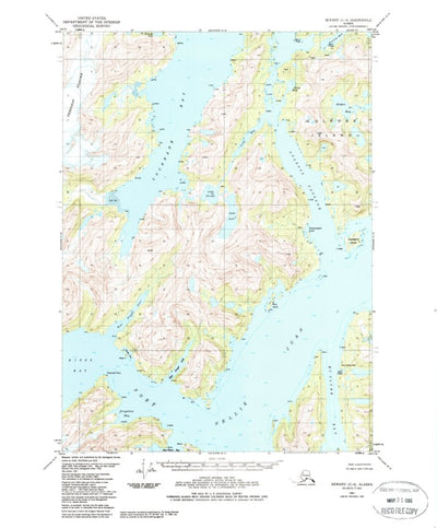 United States Geological Survey Seward C-4, AK (1951, 63360-Scale) digital map