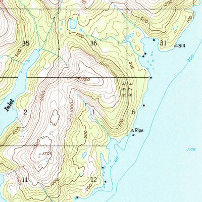 United States Geological Survey Seward C-4, AK (1951, 63360-Scale) digital map