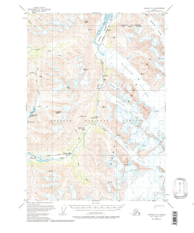 United States Geological Survey Seward C-6, AK (1951, 63360-Scale) digital map