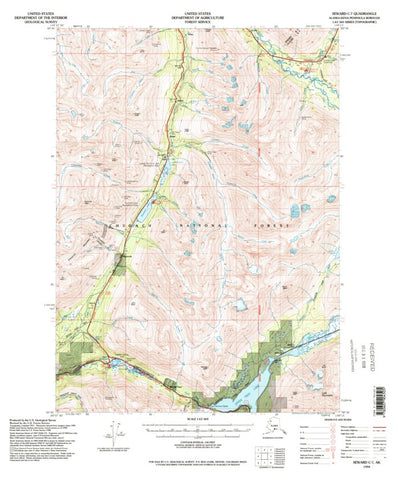 United States Geological Survey Seward C-7, AK (1994, 63360-Scale) digital map