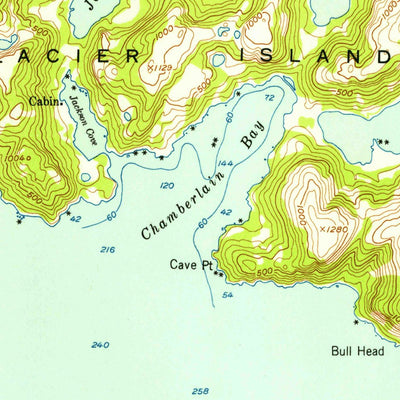 United States Geological Survey Seward D-1, AK (1952, 63360-Scale) digital map