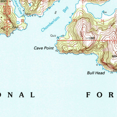 United States Geological Survey Seward D-1, AK (1995, 63360-Scale) digital map