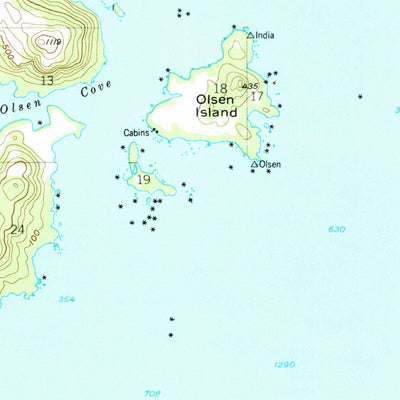 United States Geological Survey Seward D-2, AK (1951, 63360-Scale) digital map