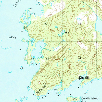 United States Geological Survey Seward D-2, AK (1951, 63360-Scale) digital map