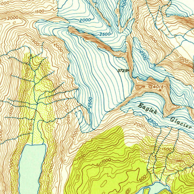 United States Geological Survey Seward D-3, AK (1952, 63360-Scale) digital map