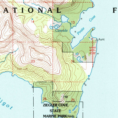 United States Geological Survey Seward D-4, AK (1995, 63360-Scale) digital map