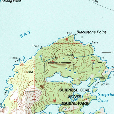 United States Geological Survey Seward D-4, AK (1995, 63360-Scale) digital map