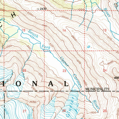 United States Geological Survey Seward D-5, AK (1995, 63360-Scale) digital map