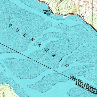 United States Geological Survey Seward D-6, AK (1951, 63360-Scale) digital map
