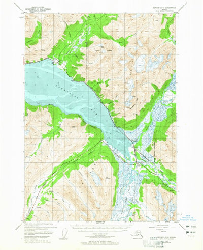 United States Geological Survey Seward D-6, AK (1952, 63360-Scale) digital map
