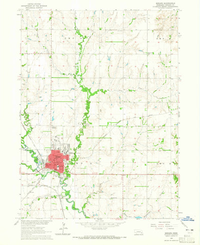 United States Geological Survey Seward, NE (1964, 24000-Scale) digital map