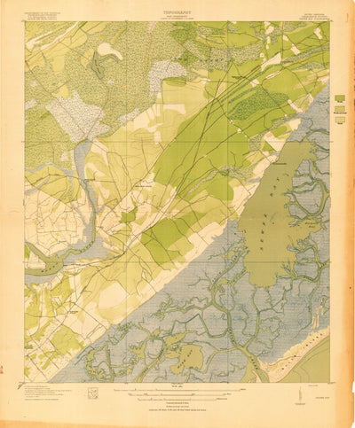 United States Geological Survey Sewee Bay, SC (1919, 21120-Scale) digital map