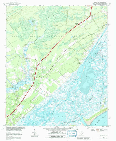 United States Geological Survey Sewee Bay, SC (1959, 24000-Scale) digital map