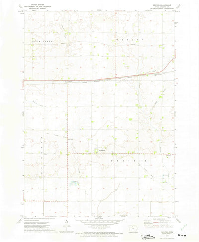 United States Geological Survey Sexton, IA (1972, 24000-Scale) digital map