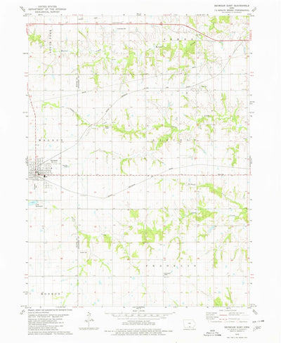 United States Geological Survey Seymour East, IA (1979, 24000-Scale) digital map