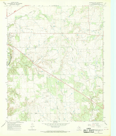 United States Geological Survey Seymour East, TX (1966, 24000-Scale) digital map