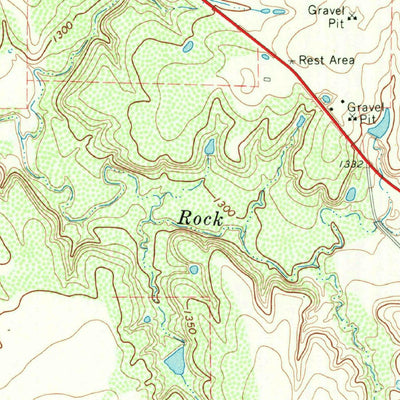 United States Geological Survey Seymour East, TX (1966, 24000-Scale) digital map