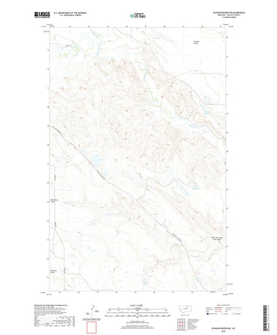 United States Geological Survey Seymour Reservoir, MT (2020, 24000-Scale) digital map