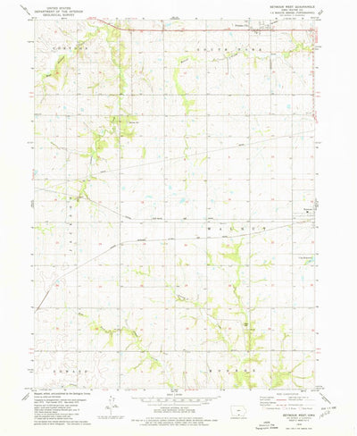 United States Geological Survey Seymour West, IA (1979, 24000-Scale) digital map