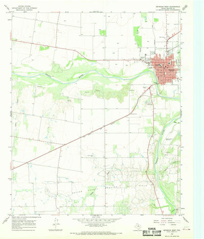 United States Geological Survey Seymour West, TX (1966, 24000-Scale) digital map