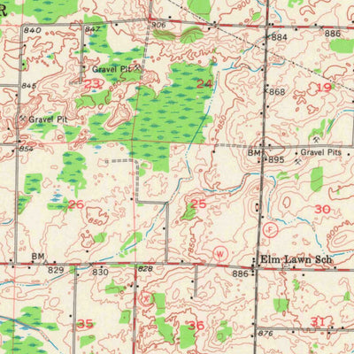 United States Geological Survey Seymour, WI (1955, 62500-Scale) digital map