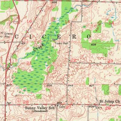 United States Geological Survey Seymour, WI (1955, 62500-Scale) digital map