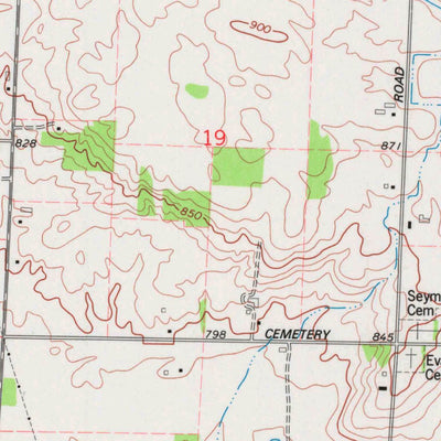 United States Geological Survey Seymour, WI (1974, 24000-Scale) digital map