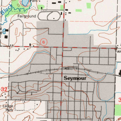 United States Geological Survey Seymour, WI (1992, 24000-Scale) digital map