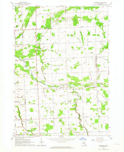 United States Geological Survey Shabbona, MI (1963, 24000-Scale) digital map