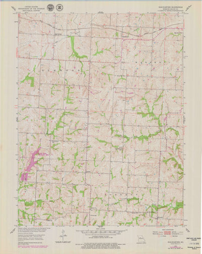 United States Geological Survey Shackleford, MO (1953, 24000-Scale) digital map