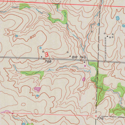 United States Geological Survey Shackleford, MO (1953, 24000-Scale) digital map