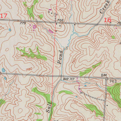 United States Geological Survey Shackleford, MO (1953, 24000-Scale) digital map