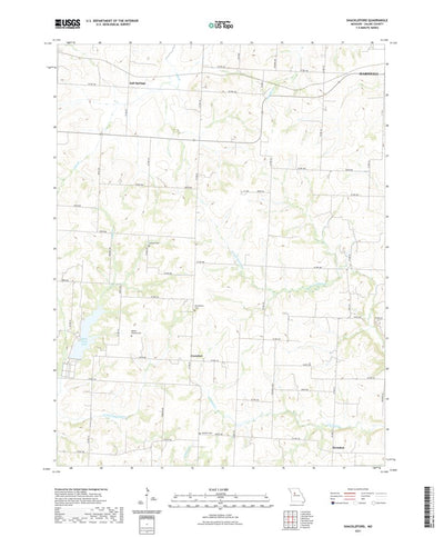 United States Geological Survey Shackleford, MO (2021, 24000-Scale) digital map