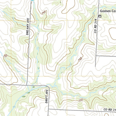 United States Geological Survey Shackleford, MO (2021, 24000-Scale) digital map