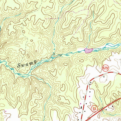 United States Geological Survey Shacklefords, VA (1965, 24000-Scale) digital map