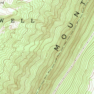United States Geological Survey Shade Gap, PA (1966, 24000-Scale) digital map