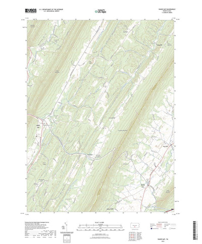 United States Geological Survey Shade Gap, PA (2023, 24000-Scale) digital map