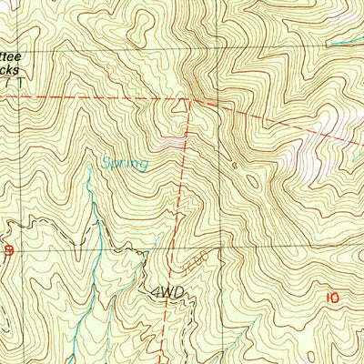 United States Geological Survey Shadequarter Mountain, CA (1987, 24000-Scale) digital map