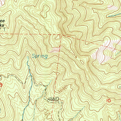 United States Geological Survey Shadequarter Mountain, CA (1993, 24000-Scale) digital map