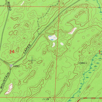 United States Geological Survey Shadow Lake, WI (1973, 24000-Scale) digital map