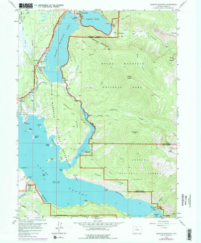 United States Geological Survey Shadow Mountain, CO (1958, 24000-Scale) digital map