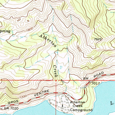 United States Geological Survey Shadow Mountain, WY (1968, 24000-Scale) digital map