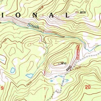 United States Geological Survey Shadow Mountain, WY (1996, 24000-Scale) digital map