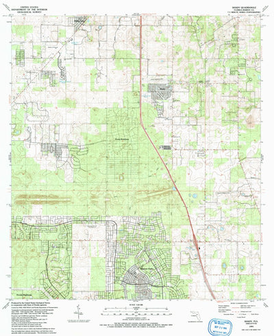 United States Geological Survey Shady, FL (1991, 24000-Scale) digital map
